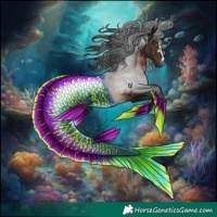 Horse Color:Gray Brown Rabicano 