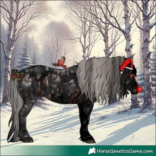 Horse Color:Void White Spotted Silver Brown Ice Leopard 