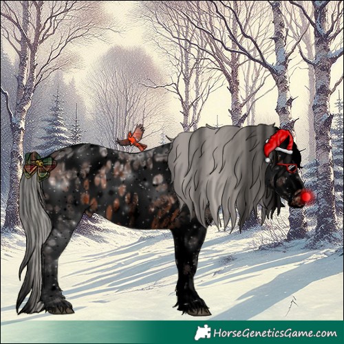 Horse Color:Void White Spotted Silver Brown Ice Appaloosa 