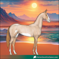 Horse Color:Red Roan Pearl Frame 