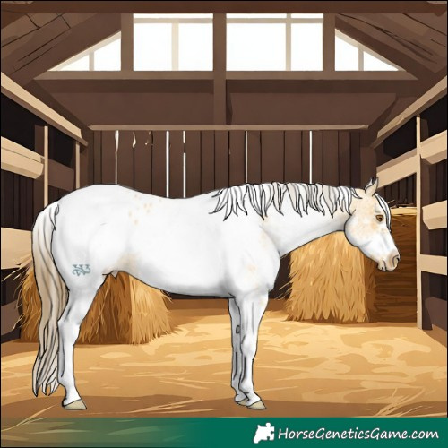 Horse Color:White Spotted Buckskin Tobiano Frame Appaloosa Rabicano 