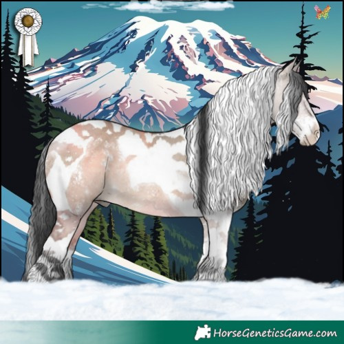 Horse Color:Powder White Brown Dun Tobiano Rabicano 