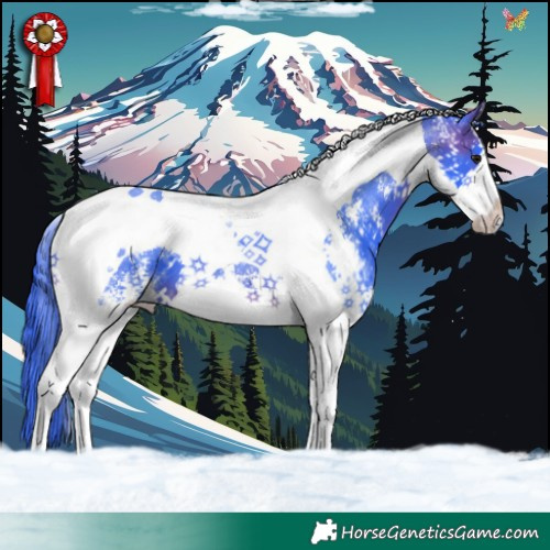Horse Color:Watercolor Brown Sabino Splash Tobiano 