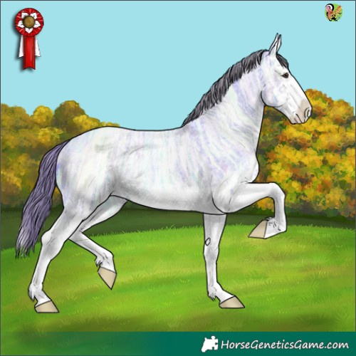 Horse Color:Watercolor Liver Red Ice Roan Splash 