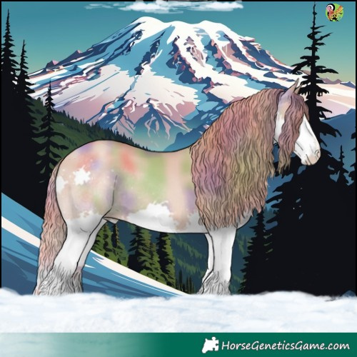 Horse Color:Nacre Gold Champagne Splash 