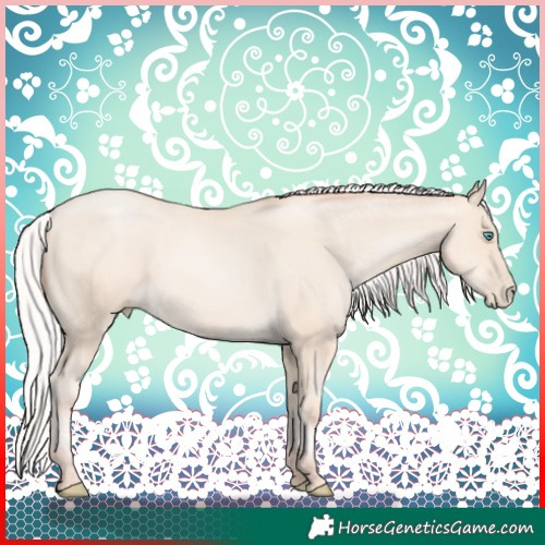 Horse Color:Silver Amber Cream Champagne Pearl 