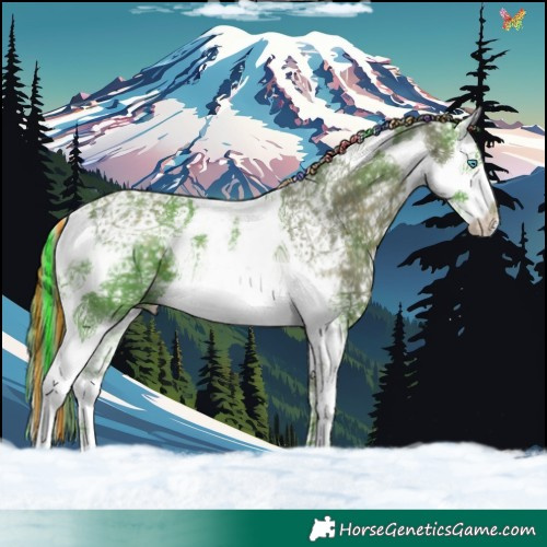 Horse Color:Painted Watercolor Liver Chestnut Ice Splash Tobiano 