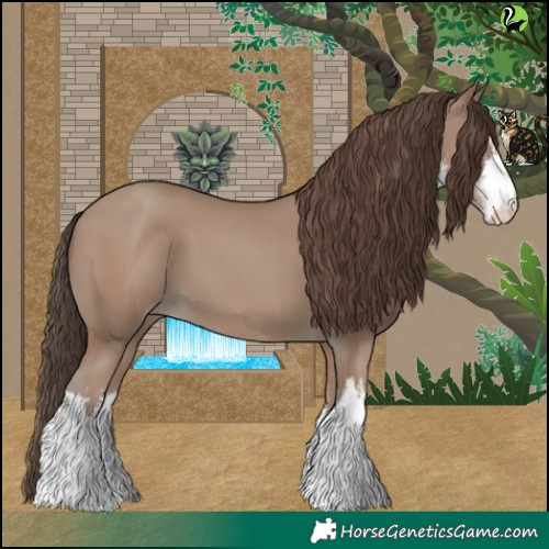 Horse Color:White Spotted Classic Champagne 