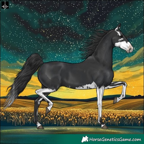 Horse Color:Black  and Black Splash 
