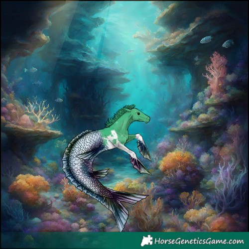 Horse Color:Watercolor Black Tobiano