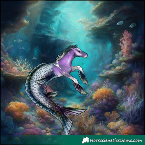 Horse Color:Powder White Watercolor Liver Red Onyx Tobiano 