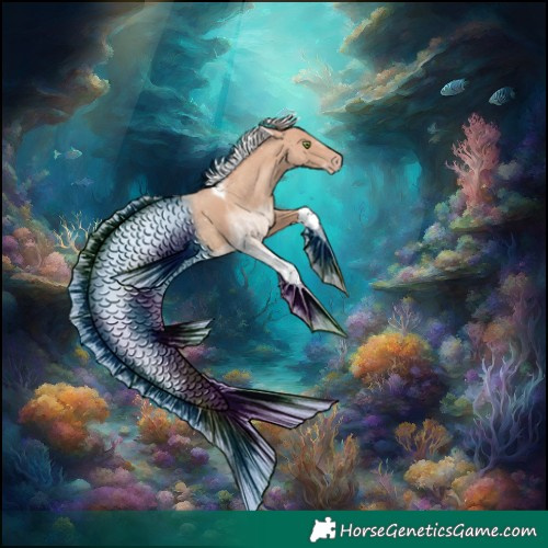 Horse Color:Silver Classic Champagne Tobiano