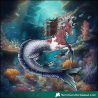 Horse Color:Powder White Classic Champagne Tobiano 