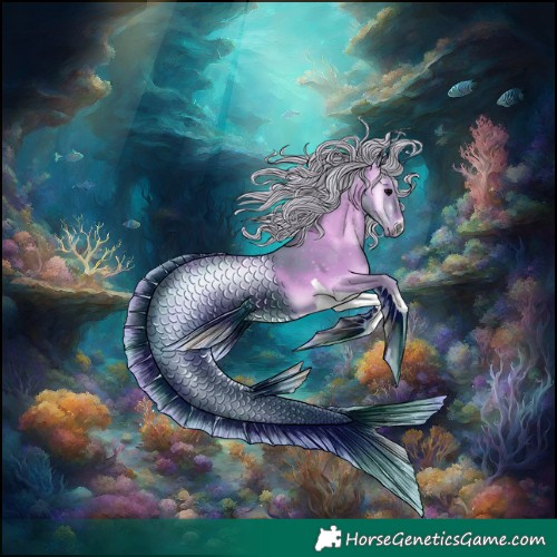 Horse Color:Watercolor Silver Blue Onyx Tobiano 