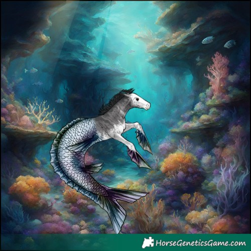 Horse Color:White Spotted Grullo Brindle 