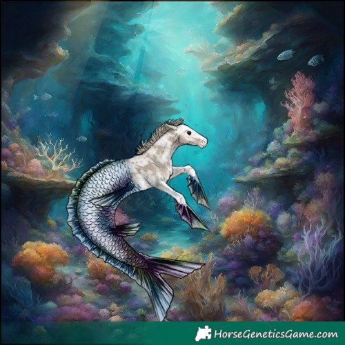 Horse Color:White Spotted Silver Grullo Ice Onyx