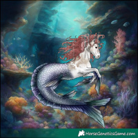 Horse Color:Painted White Spotted Silver Grullo Ice Onyx Tobiano 