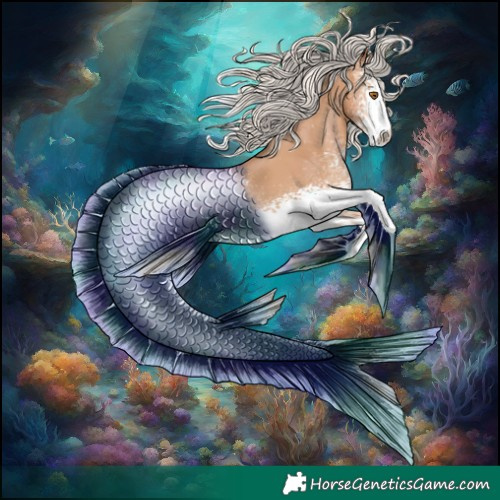 Horse Color:White Spotted Silver Black Pearl Tobiano 