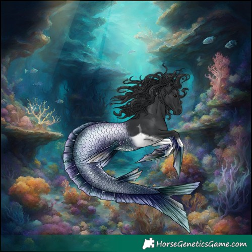 Horse Color:Black Tobiano 