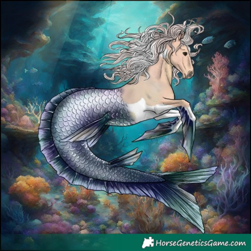 Horse Color:Watercolor Silver Grullo Tobiano