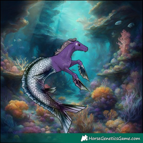 Horse Color:Gray Watercolor Silver Black 