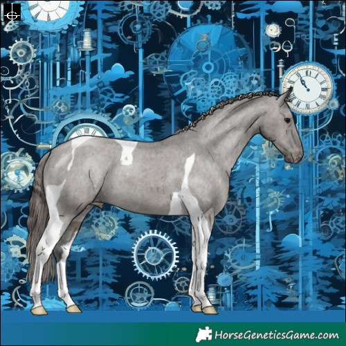 Horse Color:Grullo Tobiano Varnish