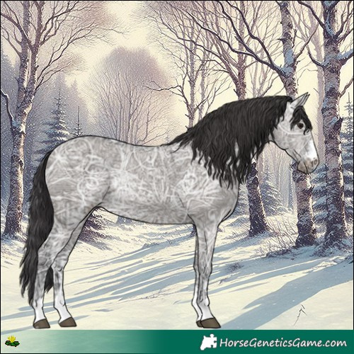 Horse Color:Smoky Grullo Ice Rabicano