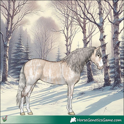 Horse Color:Silver Bay Ice Dun 