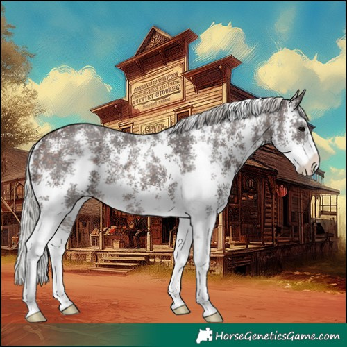 Horse Color:Silver Brown Sabino 