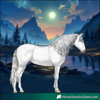 Horse Color:Gray Silver Brown Dun Sabino 