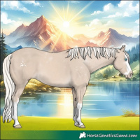 Horse Color:Cremello Splash 