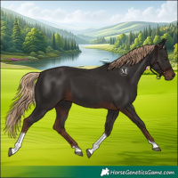 Horse Color:Liver Chestnut Tobiano