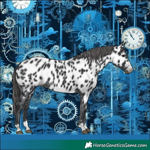 Horse Color:Black Appaloosa