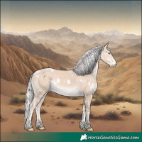 Horse Color:White Spotted Silver Perlino 