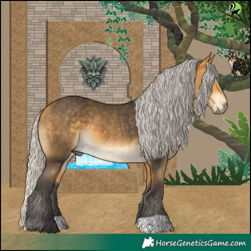 Horse Color:Silver Buckskin 