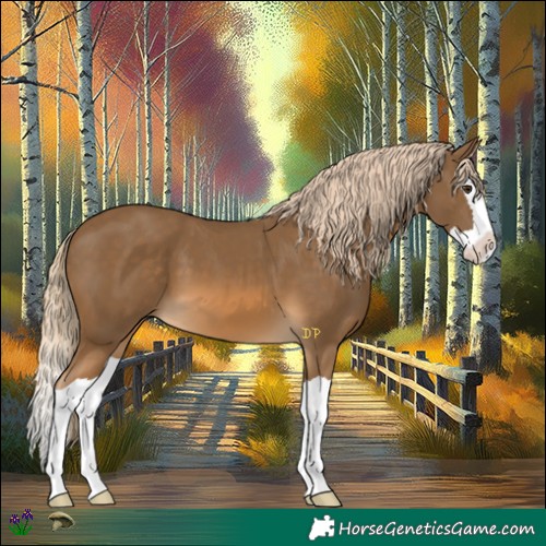Horse Color:Chocolate Palomino Splash