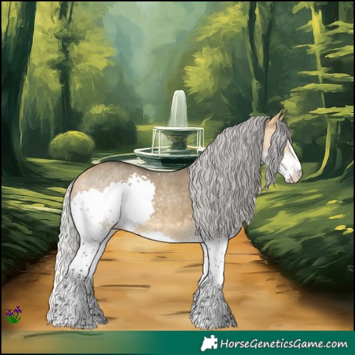 Horse Color:Silver Buckskin Dun Sabino Splash Rabicano 