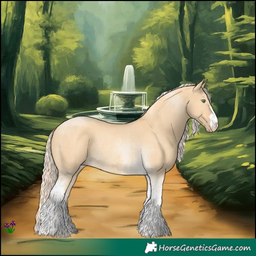 Horse Color:Gold Cream Champagne Dun Tobiano Rabicano 