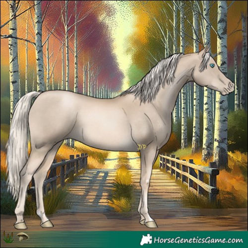 Horse Color:Chocolate Palomino Pearl Mushroom