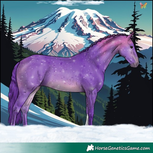 Horse Color:Watercolor Brown Tobiano 