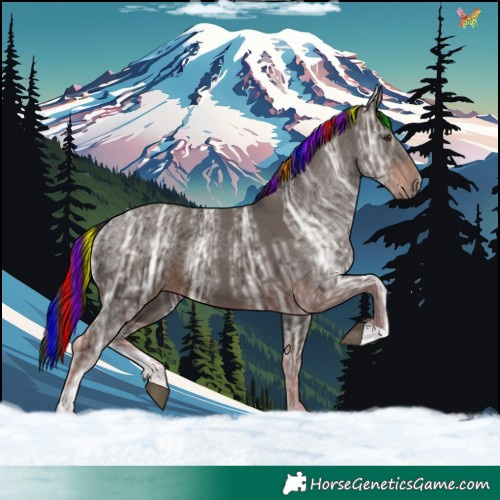 Horse Color:Painted Liver Chestnut Ice Sabino