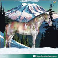 Horse Color:Painted Nacre White Spotted Silver Brown Onyx  and Painted Nacre White Spotted Red Onyx 
