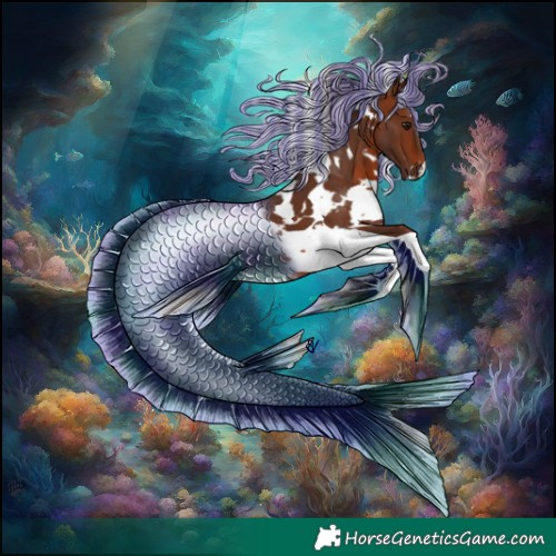 Horse Color:Painted White Spotted Silver Brown Tobiano 