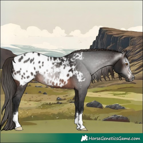Horse Color:Gray Brown Blanket