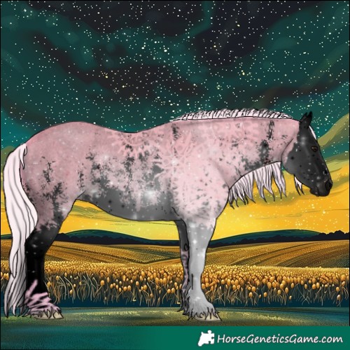 Horse Color:Void Watercolor Silver Bay Sabino Splash 