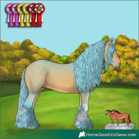 Horse Color:Watercolor Bay Tobiano 