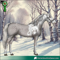 Horse Color:Chocolate Silver Black Tobiano Skewed Appaloosa 