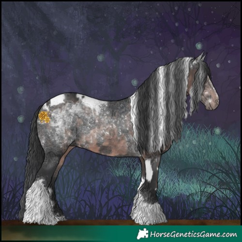Horse Color:Platinum Brown Tobiano  and Platinum Brown Tobiano 