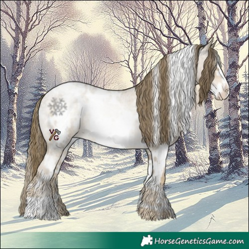 Horse Color:White Spotted Buckskin Roan Pearl Frame Appaloosa 
