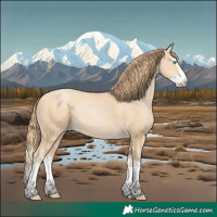 Horse Color:Smoky Black Pearl Merle Splash